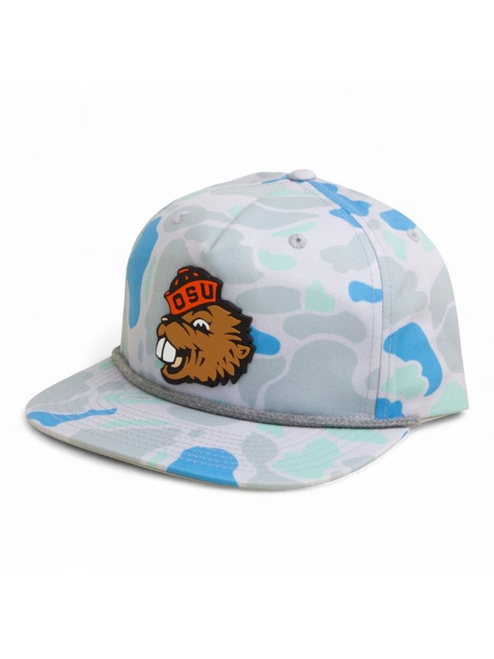 Oregon State Beavers Benny 3D Umpqua Rope Hat- Saltwater Duck Camo/ Charcoal